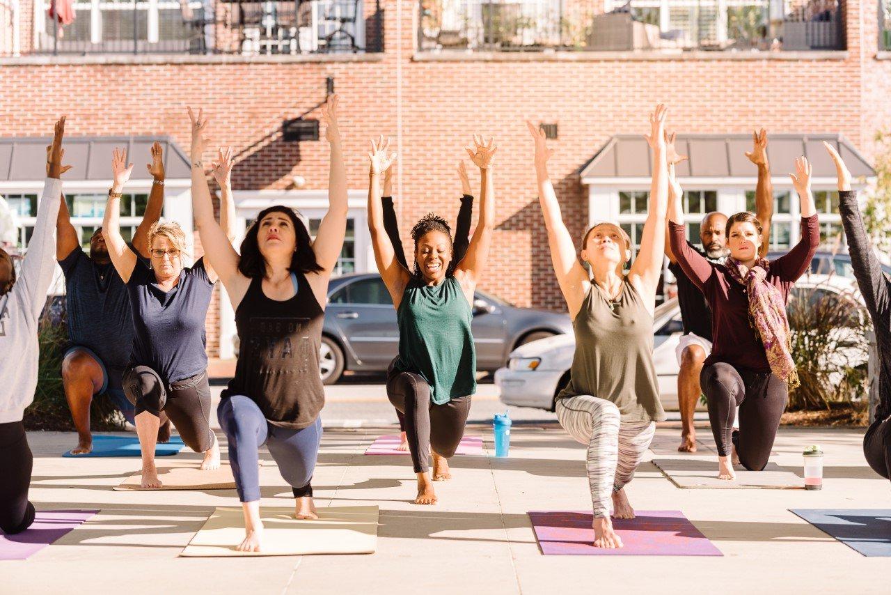 Rooted Yoga class in action